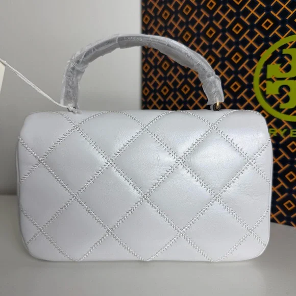 NWT Tory Burch Willa Shine Mini Top Handle Bag - Picture 5 of 13